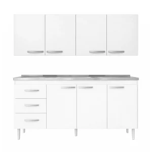COMBO BAJOMESADA COMPLETO 1.60MTS BLANCO