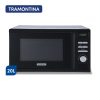 microondas digital tramontina glass cook 20 litros color silver y negro