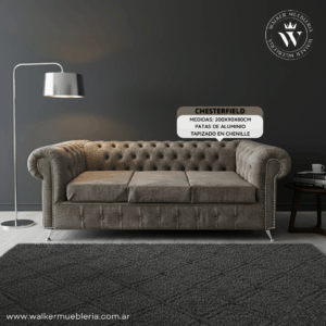 SILLON CHESTER 2MTS CHENILLE