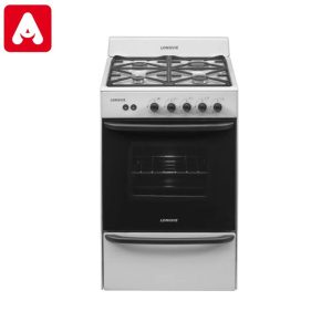 Cocina Longvie 13331BF a gas color blanco de 56 cm con rejas de hierro fundido.